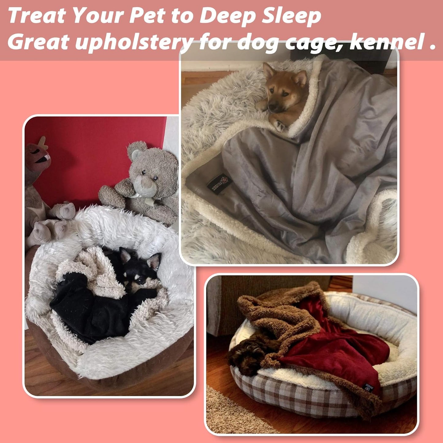 Dog Blankets for Small Dogs, Soft Puppy Blanket, Pet Blankets for Cats, Lightweight & Washable, Perfect for Dog Beds, Car Seats, Creat, 30X40 Inches