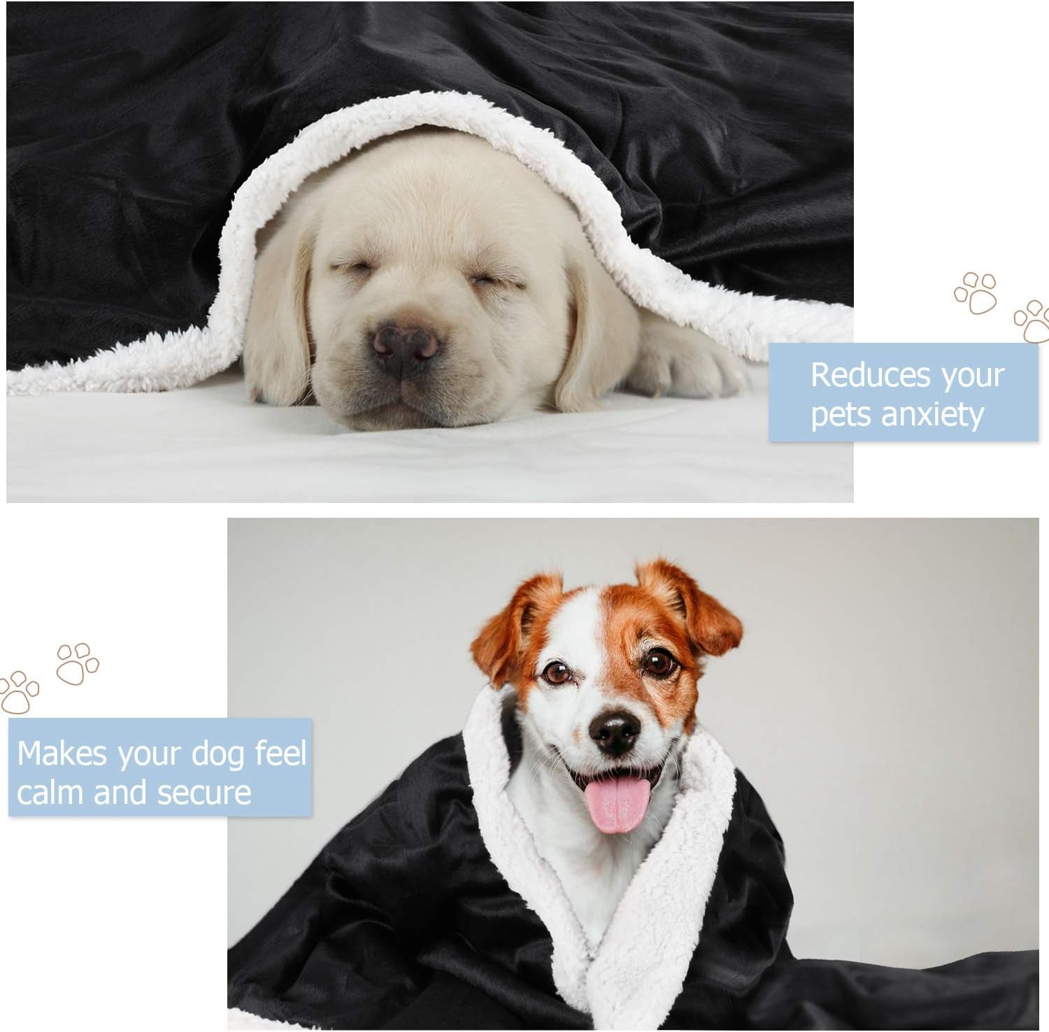 Dog Blankets for Small Dogs, Soft Puppy Blanket, Pet Blankets for Cats, Lightweight & Washable, Perfect for Dog Beds, Car Seats, Creat, 30X40 Inches