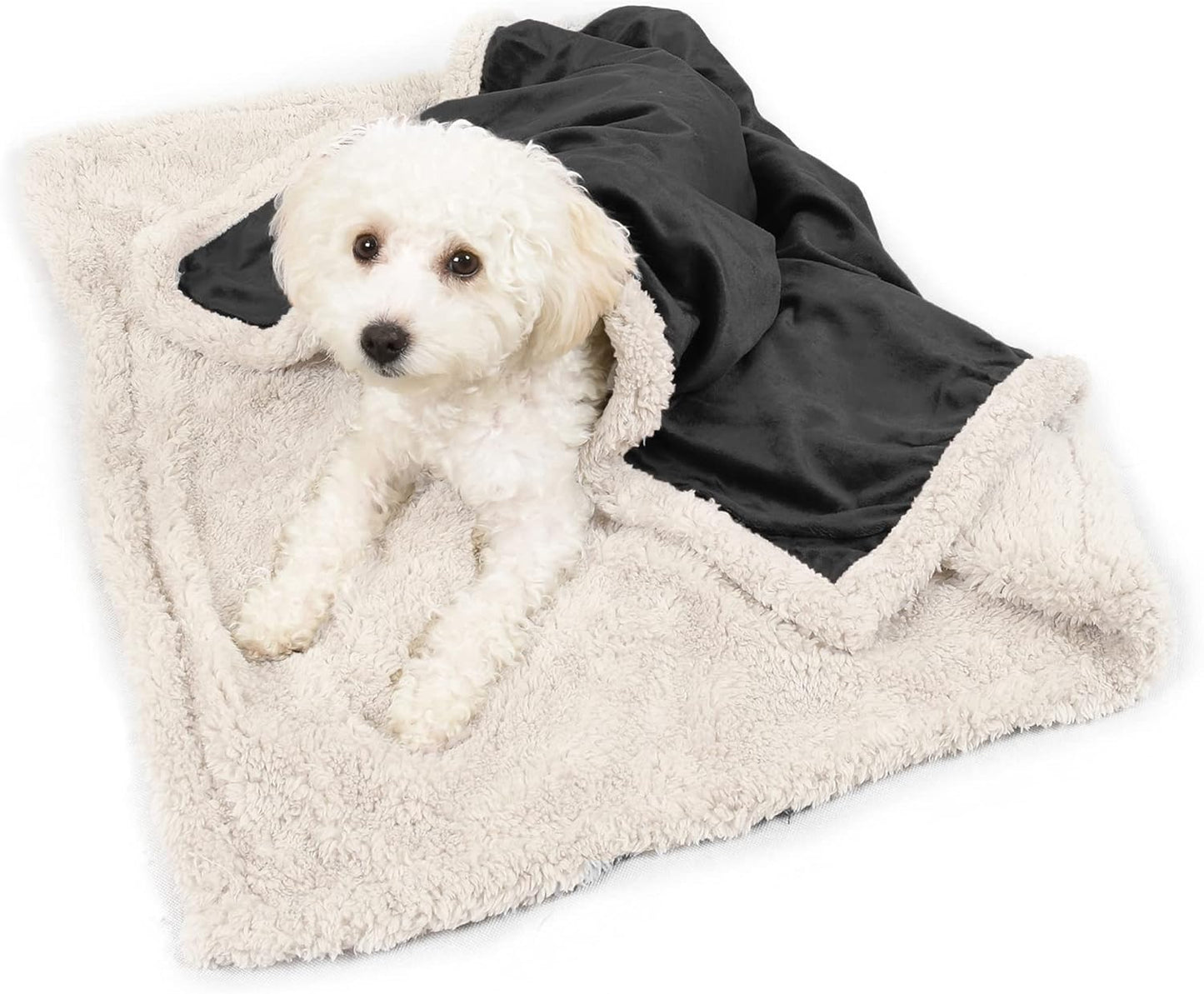 Dog Blankets for Small Dogs, Soft Puppy Blanket, Pet Blankets for Cats, Lightweight & Washable, Perfect for Dog Beds, Car Seats, Creat, 30X40 Inches