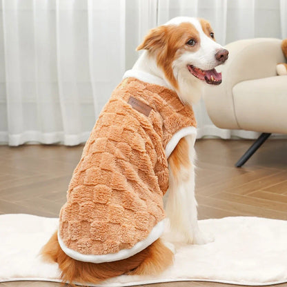 Big Dogs Clothes Winter Warm Sweater S-6XL Size Pet Clothing Golden Retriever Dog Coats Sweatshirt Pets Puppy Pullover Vest