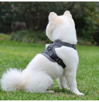 Cat Dog Collar Harness Lead Escape Proof Breathable Leash for Walking Outdoor Easy Control Pet Dog Cat Leash Reflective Harness