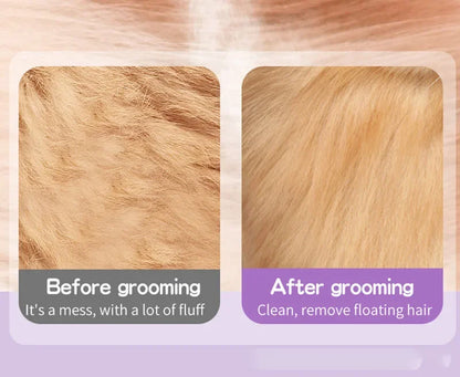 Steamed dog brush with essential oil Electric Spray Cat Hair Brush 3 in1 Dog Steamer Brush for Massage Pet Grooming Removing