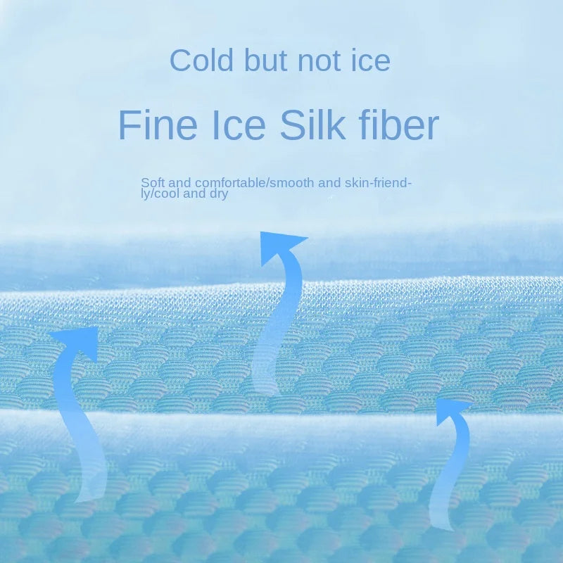 50x50cmSummer Pet Ice Cushion Cat Tunnel Toy Closed Cat Nest Dog Nest Heat Relieving Comfortable Soft and Breathable Mat Pet Bed