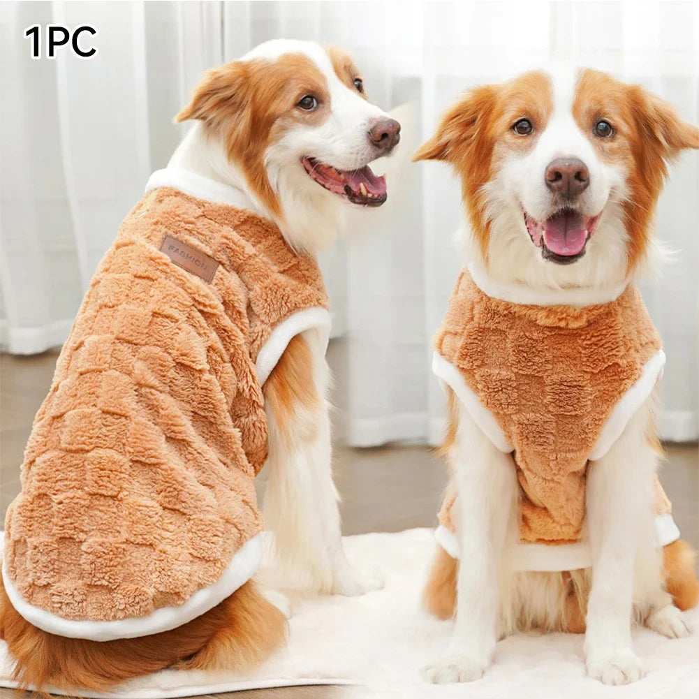 Big Dogs Clothes Winter Warm Sweater S-6XL Size Pet Clothing Golden Retriever Dog Coats Sweatshirt Pets Puppy Pullover Vest