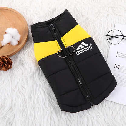 Waterproof dog Clothing Pet Coat Winter thermal vest Thickened zipper jacket Dog clothing for small to medium sized dogs