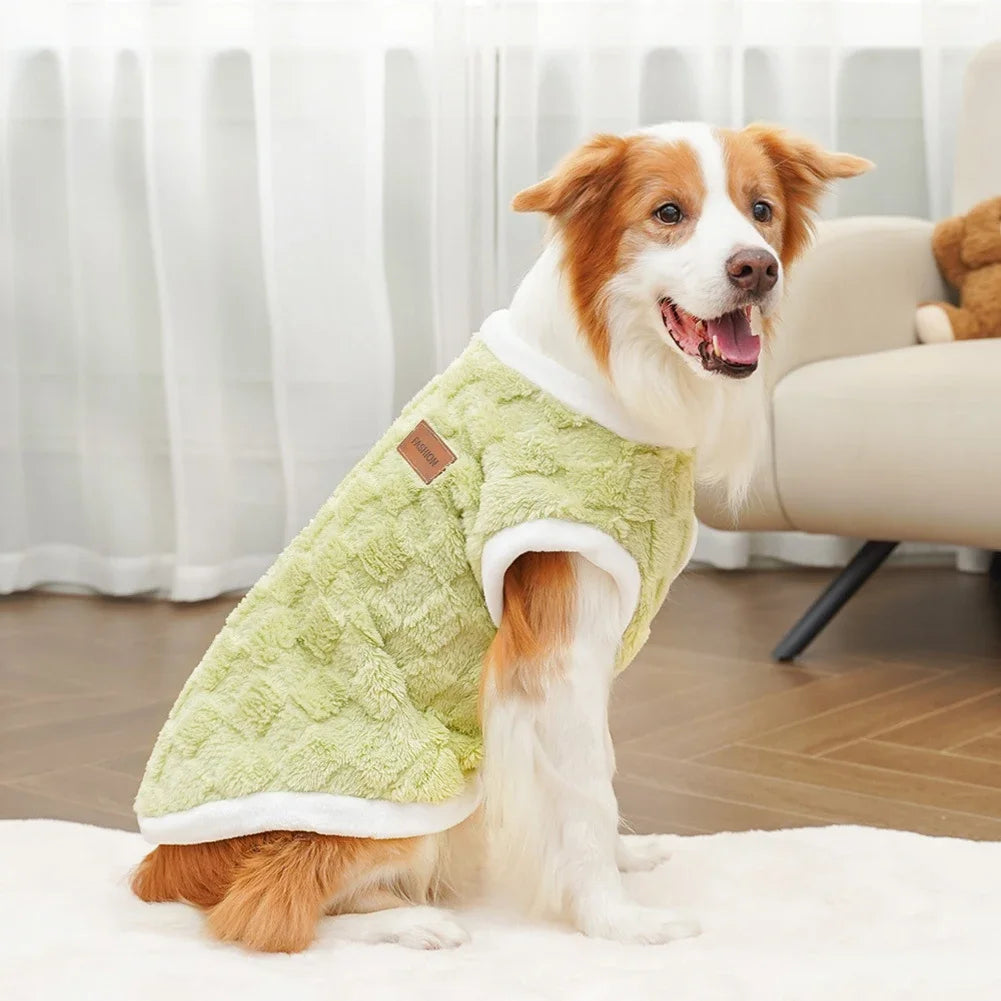 Big Dogs Clothes Winter Warm Sweater S-6XL Size Pet Clothing Golden Retriever Dog Coats Sweatshirt Pets Puppy Pullover Vest