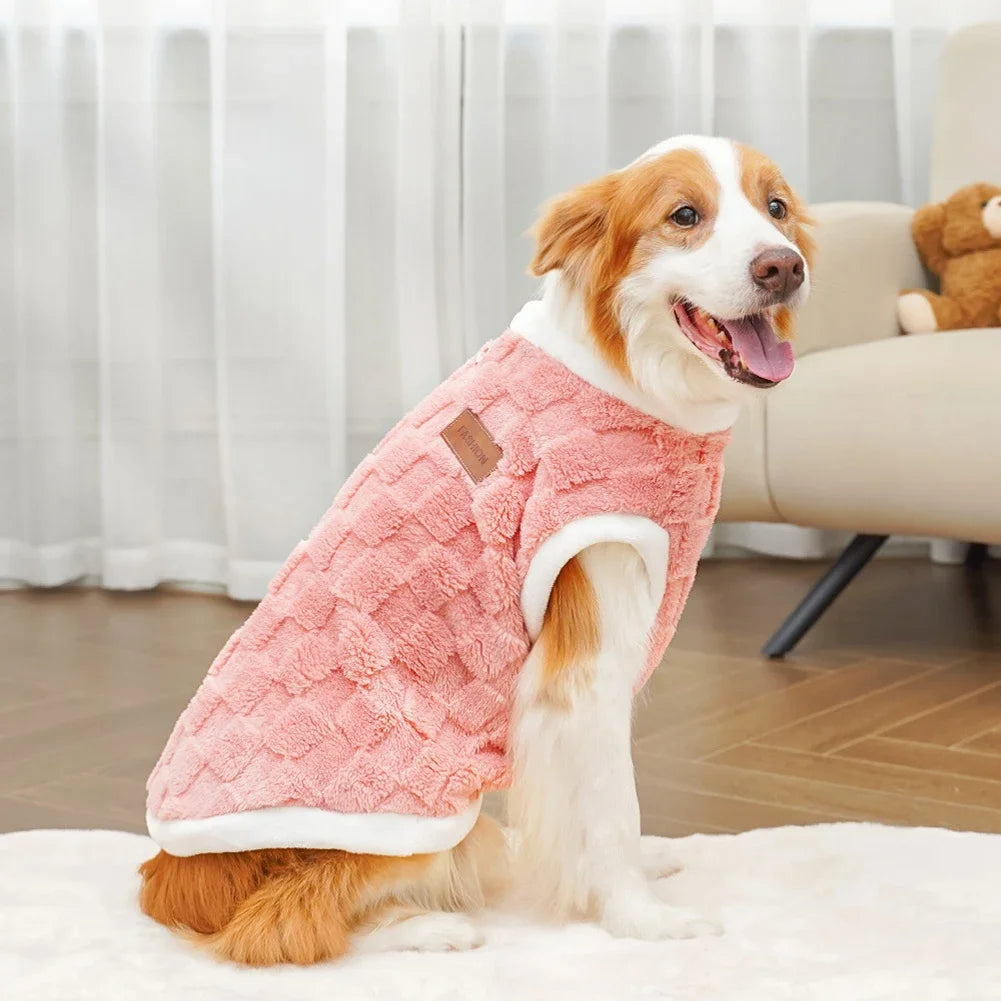 Big Dogs Clothes Winter Warm Sweater S-6XL Size Pet Clothing Golden Retriever Dog Coats Sweatshirt Pets Puppy Pullover Vest