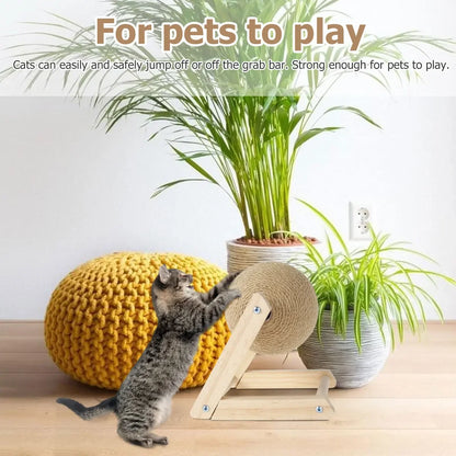 Cat Scratching Ball Toy Sisal Rope Ball Board Grinding Paws Toys Kitten Scratcher Wear-resistant Claw Sharpener Pet Supplies