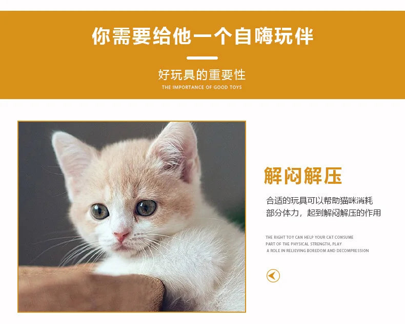 Wear-resistant Cat Play Tunnel Foldable Pet Animal Tunnels with Crinkle Playing Toy for Cats Guinea Pig Rabbits