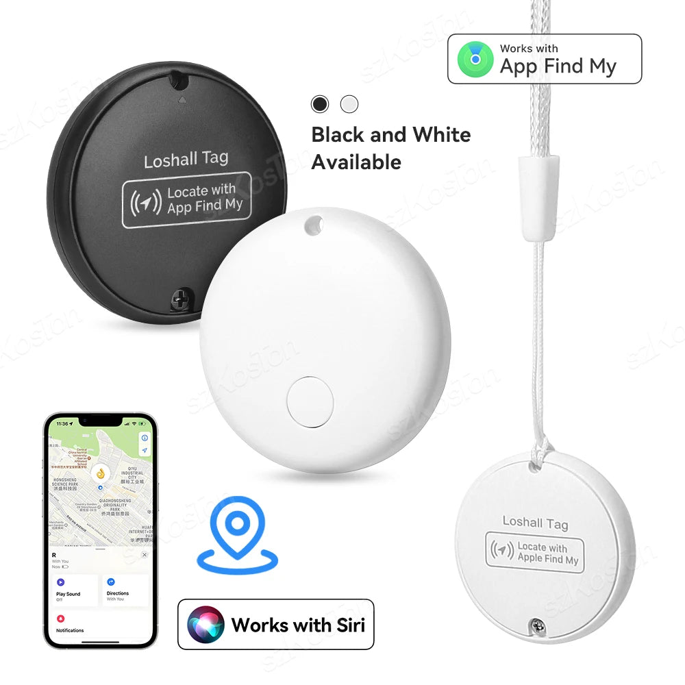 Security Bluetooth GPS Tag Based on Apple Find My app Anti-lose Tracker Sound Locating Message Reminder Alarm Device Key Finder