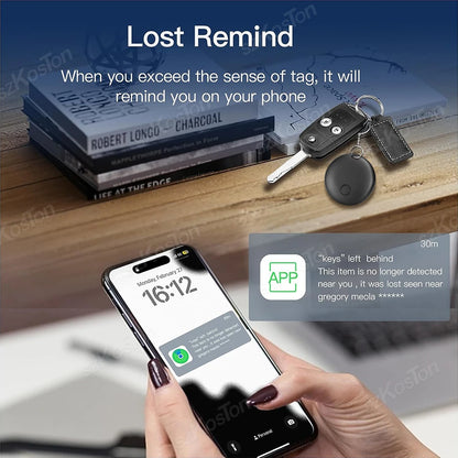 Security Bluetooth GPS Tag Based on Apple Find My app Anti-lose Tracker Sound Locating Message Reminder Alarm Device Key Finder