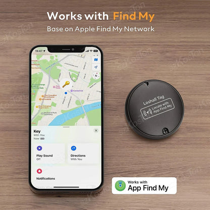 Security Bluetooth GPS Tag Based on Apple Find My app Anti-lose Tracker Sound Locating Message Reminder Alarm Device Key Finder