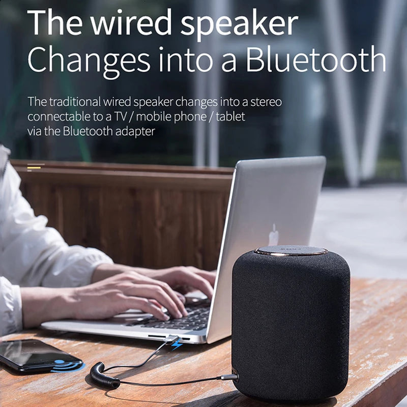 Baseus Aux Bluetooth Adapter Dongle Cable For Car 3.5mm Jack Aux Bluetooth 5.0 4.2 4.0 Receiver Speaker Audio Music Receiver