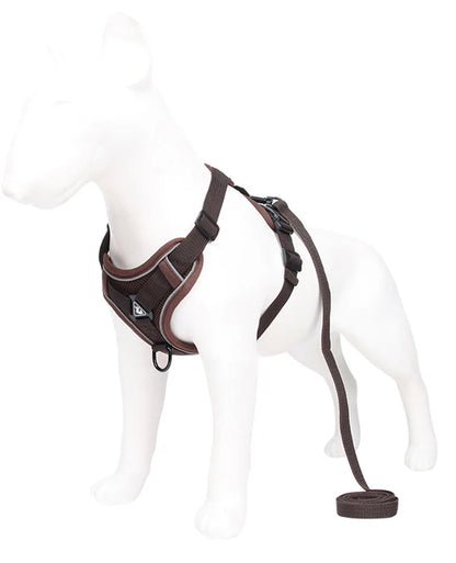 Cat Dog Collar Harness Lead Escape Proof Breathable Leash for Walking Outdoor Easy Control Pet Dog Cat Leash Reflective Harness