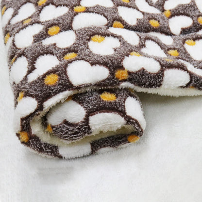 Thickened Pet Sleeping Mat Dog Bed Cat Bed Soft Fur Pet Blanket Mat Household Flannel Mattress Washable Warm Carpet Pet Supplies