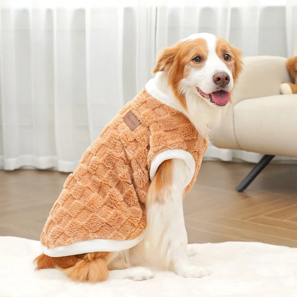 Big Dogs Clothes Winter Warm Sweater S-6XL Size Pet Clothing Golden Retriever Dog Coats Sweatshirt Pets Puppy Pullover Vest