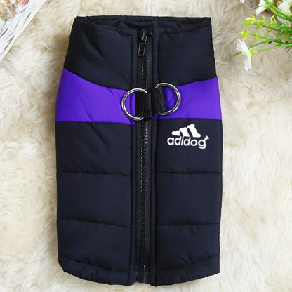 Waterproof dog Clothing Pet Coat Winter thermal vest Thickened zipper jacket Dog clothing for small to medium sized dogs