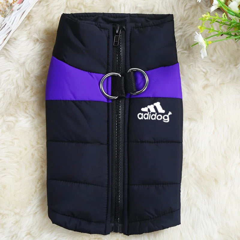 Waterproof dog Clothing Pet Coat Winter thermal vest Thickened zipper jacket Dog clothing for small to medium sized dogs
