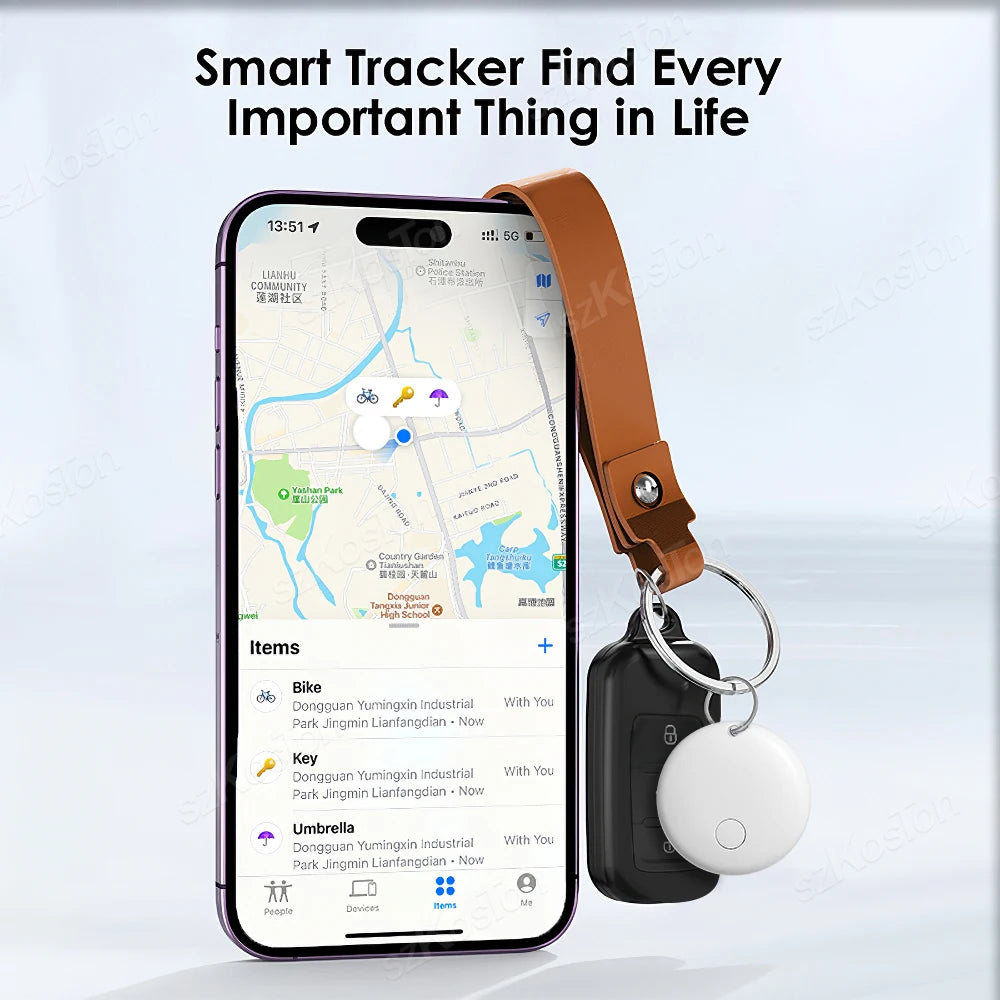 Security Bluetooth GPS Tag Based on Apple Find My app Anti-lose Tracker Sound Locating Message Reminder Alarm Device Key Finder
