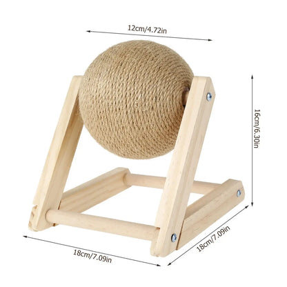 Cat Scratching Ball Toy Sisal Rope Ball Board Grinding Paws Toys Kitten Scratcher Wear-resistant Claw Sharpener Pet Supplies