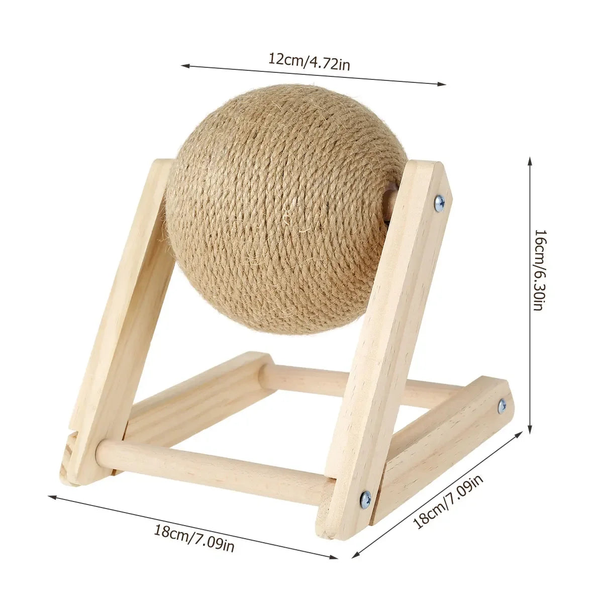 Cat Scratching Ball Toy Sisal Rope Ball Board Grinding Paws Toys Kitten Scratcher Wear-resistant Claw Sharpener Pet Supplies