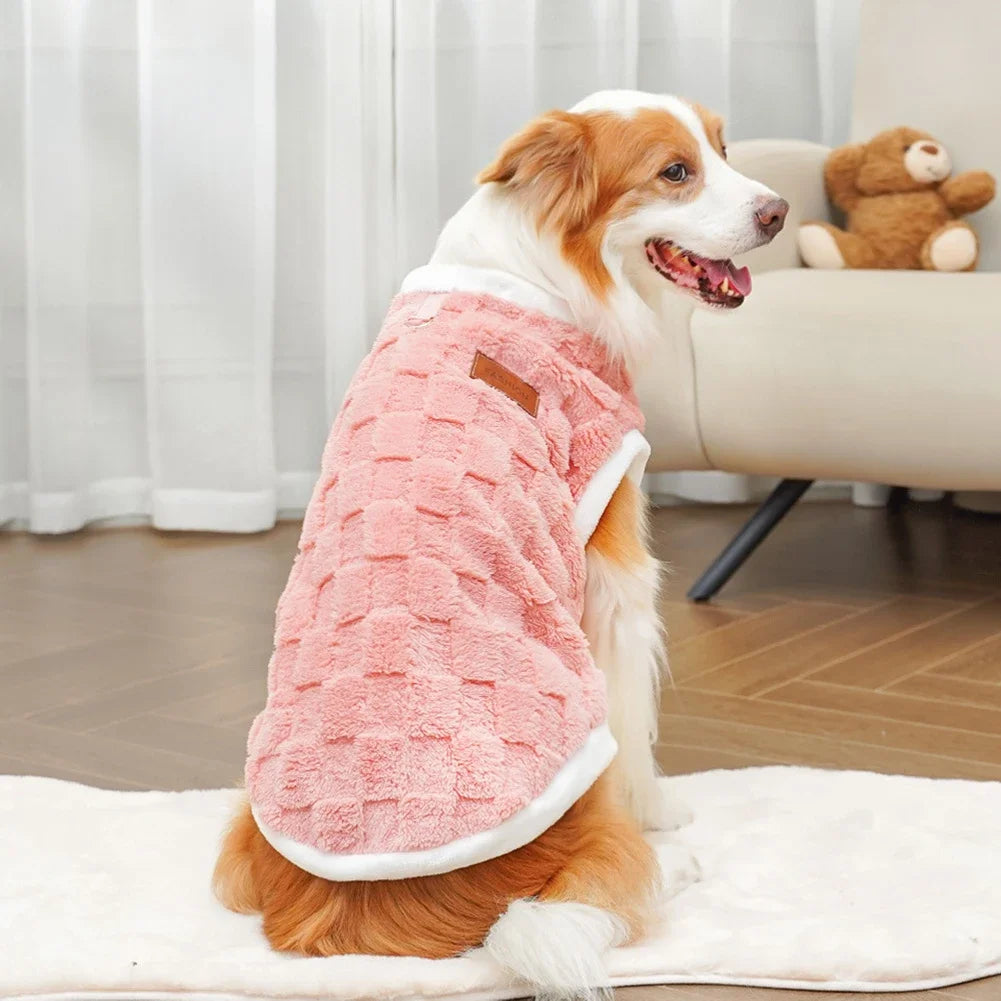 Big Dogs Clothes Winter Warm Sweater S-6XL Size Pet Clothing Golden Retriever Dog Coats Sweatshirt Pets Puppy Pullover Vest