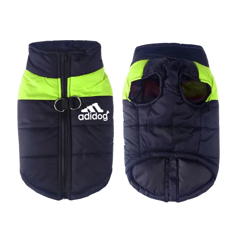 Waterproof dog Clothing Pet Coat Winter thermal vest Thickened zipper jacket Dog clothing for small to medium sized dogs