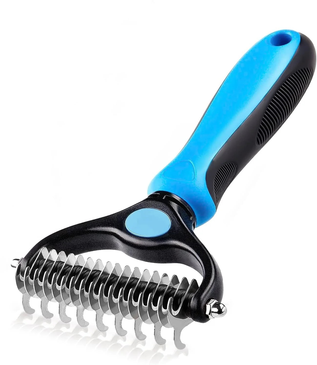 Undercoat Rake for Dogs Cats - Dog Shedding Brush for Long Haired Dogs, Double Sided Dog Deshedding Brush, Undercoat Brush for Dogs, Pet Grooming Brush for Dematting