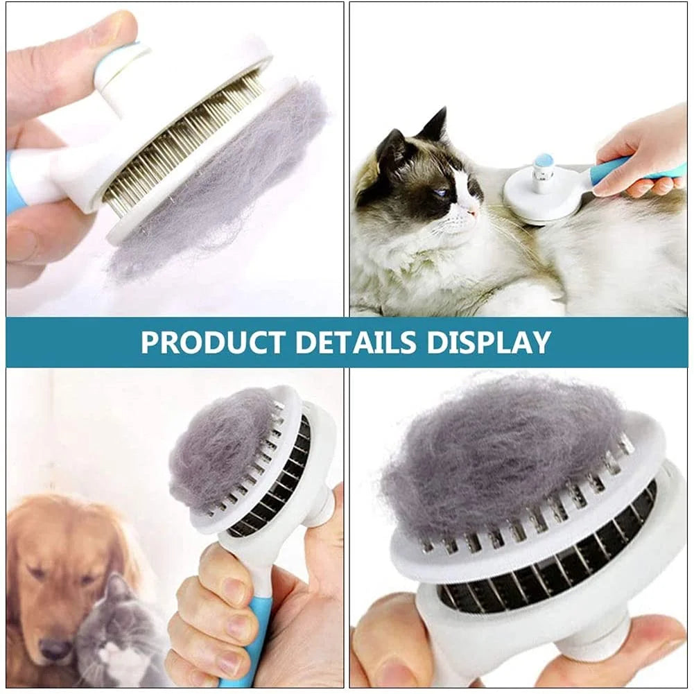 Cat Brush, Self Cleaning Slicker Brushes for Short or Long Haired Dogs, Cats Pet Grooming and Shedding Brush