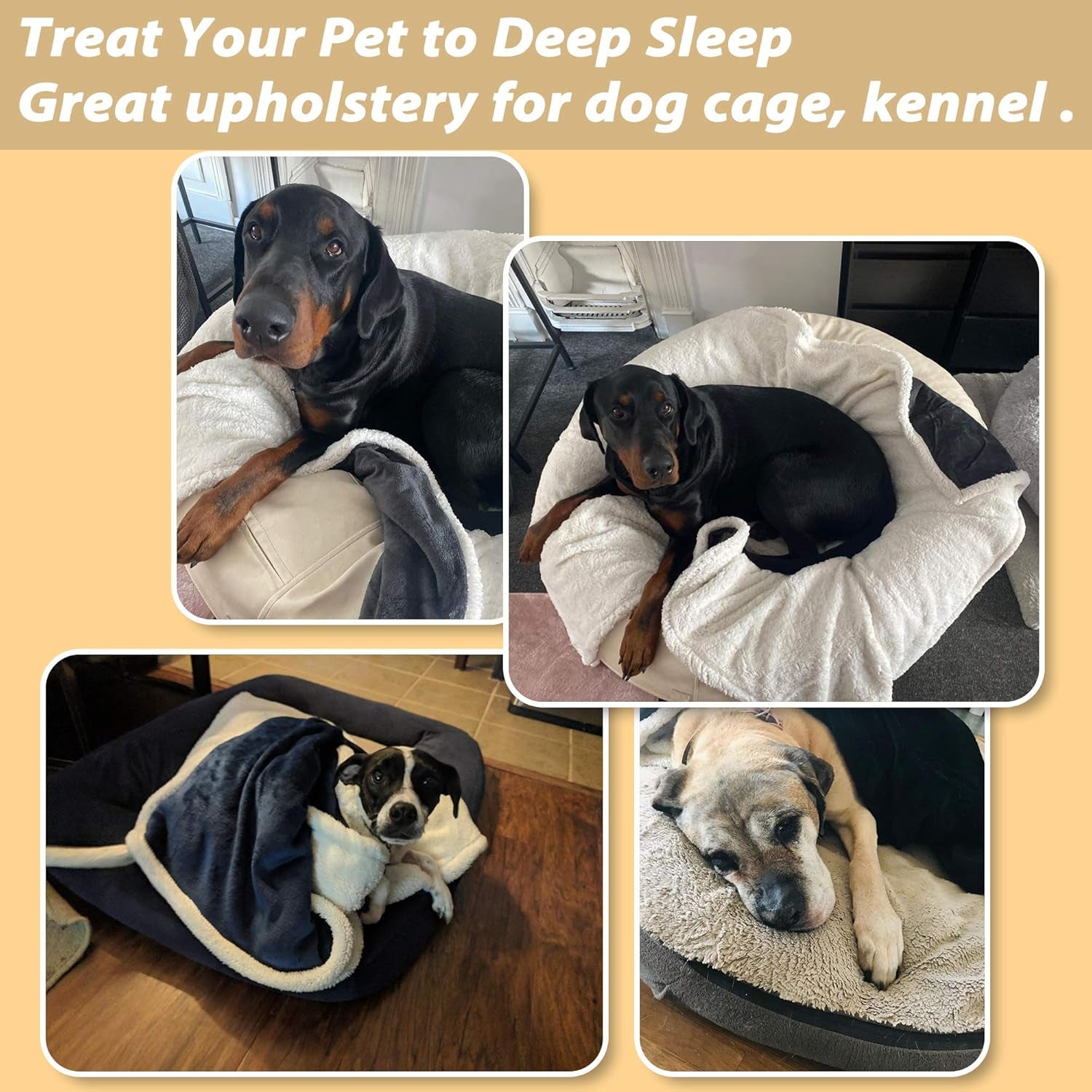 Large Dog Blanket, Super Soft Fluffy Sherpa Fleece Dog Couch Blankets and Throws for Large Medium Small Dogs Puppy Doggy Pet Cats, 50X60 Inches