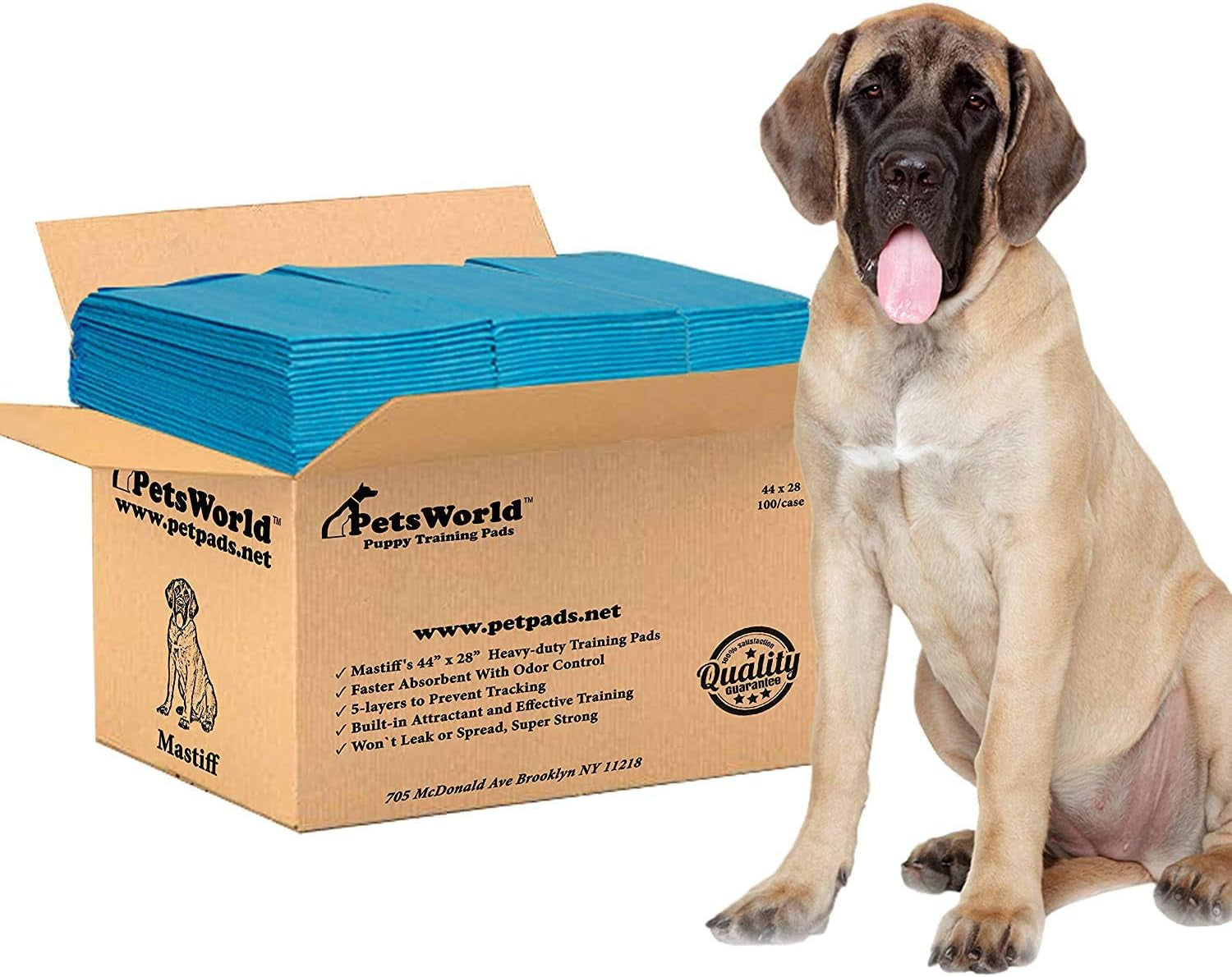 2XL Puppy Pads, 28X44 Inch, 100 Count| Ultra-Absorbent, Leak-Proof Dog Pee Pads for Potty Training