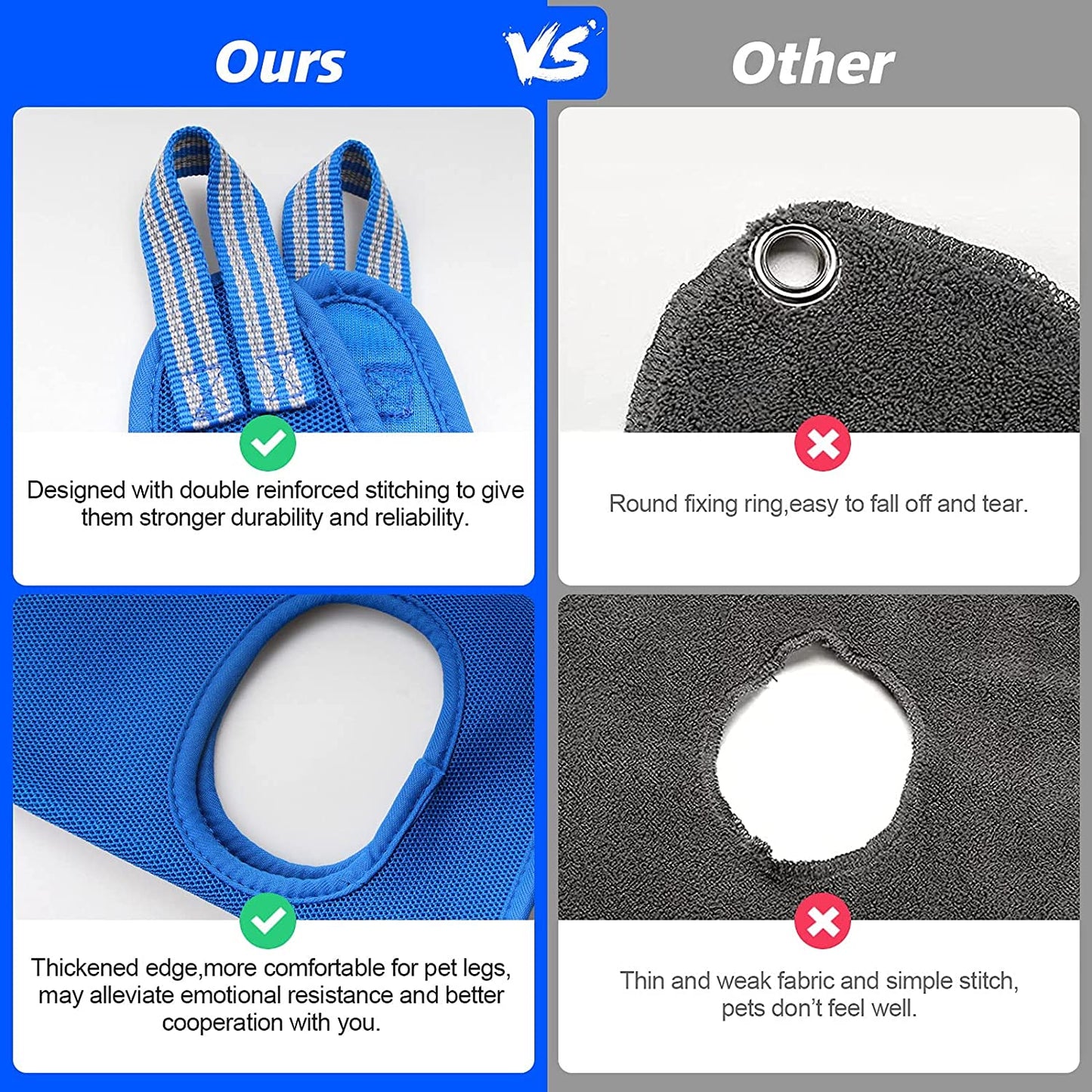 Pet Grooming Hammock for Small Dogs & Cats with Nail Clippers/Nail Trimmers/Grooming Scissors, Dog Grooming Harness for Nail Trimming, Pet Grooming Sling Helper